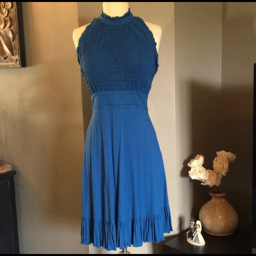 Betsey Johnson backless halter dress / sundress